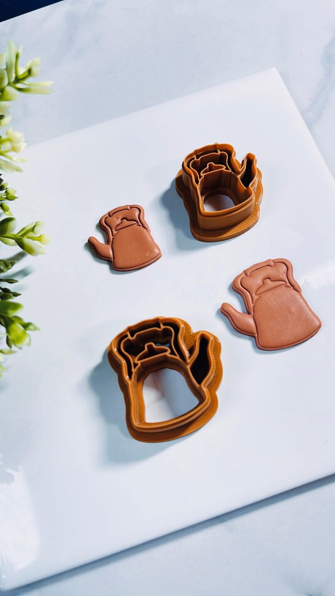 Kettle Pot Water Heater Polymer Clay Earring Cutter India Cookie Fall Clay Cutter Tool Mold for Jewelry Making Biscuit Fondant Cutter DIY Crafts Kitchen and Cozy Home Accessories - Image 2