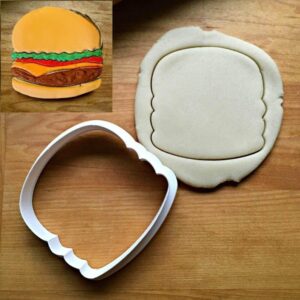 Cookie Hamburger Cookie Cutter, Suitable Size, Great for BBQ Party Cookies, Sandwich-Themed Events, Crafts, Made in India