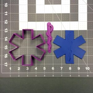 EMS Symbol Cookie Cookie Cutter Set for Emergency Medical Services Theme Baking Paramedic Appreciation Events Doctor Nurse Graduation Fondant Crafts and Medical Party Decorations Made