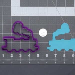 Train Black Cookie Cookie Cutter Silhouette for Locomotive Themed Birthday Party Railway Engine Dessert Decoration Fondant Biscuit Dough Cutting Tool for Kids Baking Crafts and Gifts