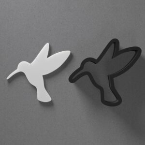 Hummingbird Shape Clay Cutter for Earrings and Jewelry Making Sharp Tapered Edge Tool for Polymer Clay Mini Studs Pendant Set Cookie and Fondant Decorations for Bird Theme Nature