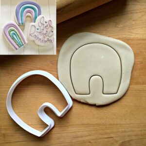 Rainbow Cookie Cutter Cookie - Suitable Size - Choose Standard or Dishwasher Safe - Made in India - Vibrant Rainbow Shaped Mold for Baking, Birthday Parties, DIY Crafts, and Creative