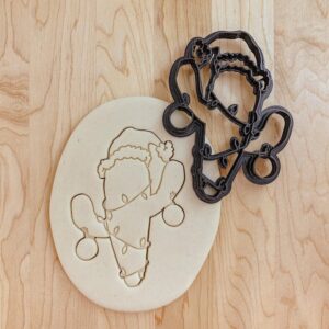 Christmas Cactus Cookie Cutter, Holiday Sugar Cookie Cutter, Fondant or Clay Cutter, Festive Cactus Design, Christmas Cookie Decor, Perfect for Holiday Baking, Made in India