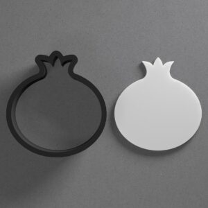Pomegranate Fruit Polymer Clay Cutter Cookie With Sharp Tapered Edge Earring Jewelry Tool For Mini Studs Pendant Set Cookie Cutter For Crafting Custom Accessories And Baking