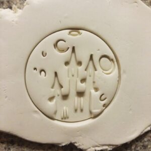 Black Castle Over Moon Cookie Cutter Cookie India Halloween Theme Biscuit Cutter for Haunted House Baking Spooky Night Treats Witch Castle Cookies Moonlight Desserts Trick or Treat