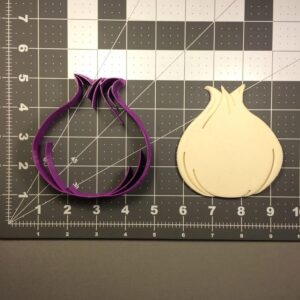 Onion 100 Cookie Cutter Black Cookie Vegetable Shape Mold for Baking Cookie Dough Fondant and Clay Crafts Kitchen Garden Theme Cooking Class Farmers Market Party Accessories
