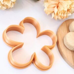 Boho Flower Cookie Cookie Cutter for Unique Cookie and Fondant Designs, Large Polymer Clay Cutter for Creative Baking, Cake Decorating, and Handmade Floral Craft Projects
