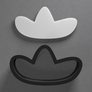 Sombrero Hat Shape Cookie Polymer Clay Cutter With Sharp Tapered Edge Earring Making Tool For DIY Jewelry Pendant Studs Fiesta Cookie Cutter For Clay Art Craft Decoration Projects