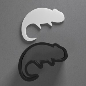 Chameleon Shape Cookie Polymer Clay Cutter with Sharp Tapered Edge for Jewelry Making, Mini Stud Earrings, Pendant Sets, Earring Craft Tool, Cookie Cutter for Clay and Dough Projects