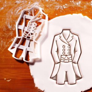 Dressage Coat Cookie Cutter � Perfect for Equestrian-Themed Baking, Horse Riding Party Treats, Equestrian Apparel Cookies, and Rustic Country Designs (DRESSAGE COAT ONLY)