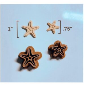 Starfish Polymer Clay Earring Cutter India Cookie Hand Clay Cutter Mold Tool for Jewelry Making Biscuit Fondant Cutter DIY Crafts Ocean Beach Themed Accessories Coastal Design