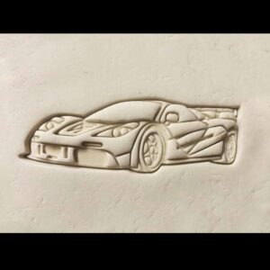 McLaren F1 Sports Car Black Cookie Cookie Cutter for Racing Theme Party Dessert Decoration Automobile Shape Biscuit Making Tool for Car Lovers Kids Birthday Event Motorsport Baking
