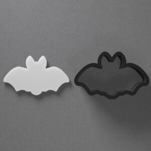 Bat Shape Halloween Cookie Polymer Clay Cutter with Sharp Tapered Edge for Jewelry Making Earring Tools Mini Studs Pendant Set Craft Supplies Cookie Cutter Spooky Clay Art Accessories