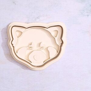 Red Panda Head Cookie Cutter Set for Baking Animal Face Cookies Biscuits Fondant Pastry Dough Decorations for Wildlife Parties Kids Birthdays Zoo Events and Homemade Treat Projects