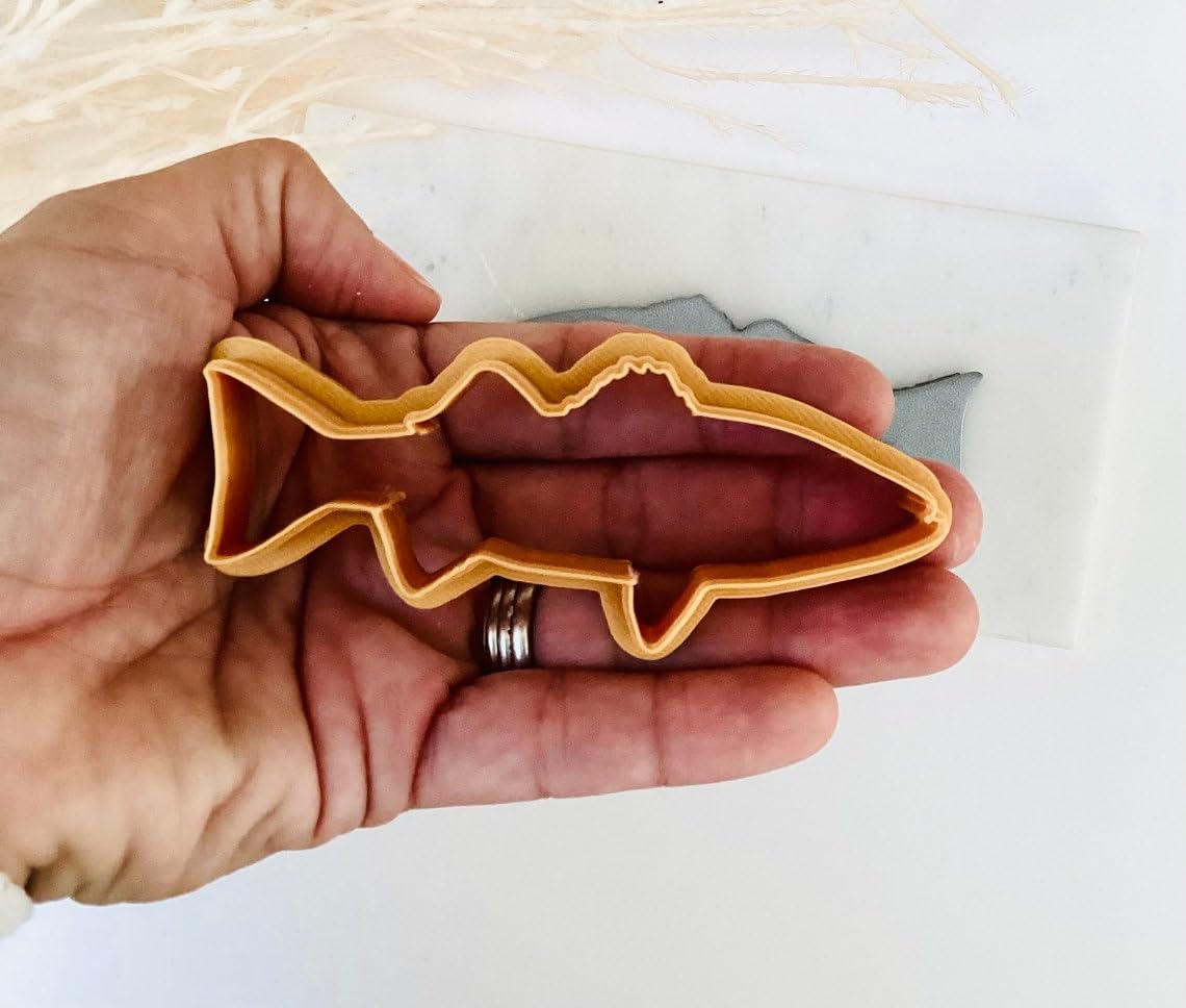 Red Drum Fish Cookie Cutter for Clay and Fondant Polymer Clay Fish Cutter for Jewelry Making Baking and Crafting Coastal Ocean Animal Theme Large Clay Cutter for DIY Cookie and Clay - Image 2