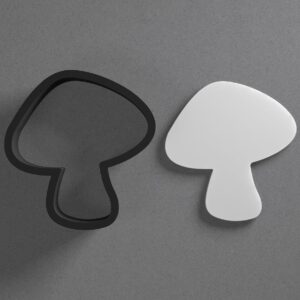 Mushroom Polymer Clay Cutter Sharp Tapered Edge for Earrings Jewelry Making Tool Mini Studs Pendant Set Fungi Shape Cookie Cutter for DIY Clay Craft Cottagecore Fairycore Nature Jewelry