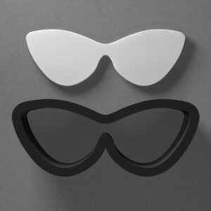 Cat Eye Sunglasses Cookie Polymer Clay Cutter with Sharp Tapered Edge for Jewelry Making, Mini Stud Earrings, Pendant Sets, Earring Crafting Tool, Cookie Cutter for Clay and Dough