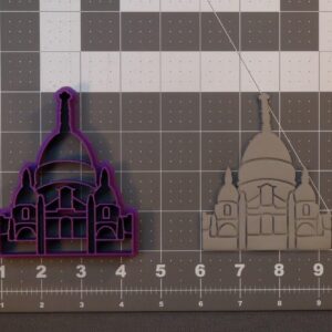 Black Sacre Coeur 266-C151 Cookie Cutter Cookie France Landmark Shape India Made for Travel Theme Cookies Baking Religious Crafts Souvenir Decor Clay Fondant Art School Projects