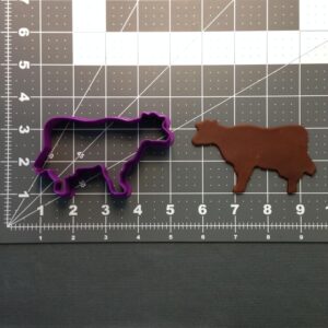 Black Cow Cookie Cutter for Farm Animal Theme Baking Fun Shaped Biscuit Mold for Kids Birthday Party Decorations Farmhouse Kitchen Crafts Dairy Animal Shaped Clay Fondant Cutter