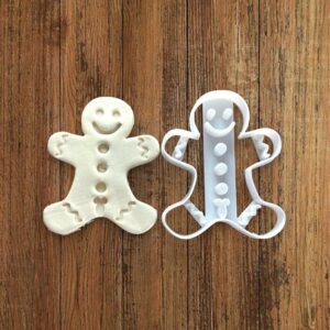 Gingerbread boy cookie cutter for baking shortbread cookies, holiday pastry mold, sugar paste cutter for Christmas dessert decoration, festive cake tool for homemade celebrations