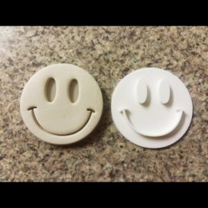 Smiley Face Black Cookie Embosser Stamp for Cupcakes and Cookies Fun Baking Tool for Happy Treats Perfect for Parties School Events and Personalized Dessert Decorations