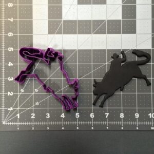 Bucking Bull Cookie Cookie Cutter for Rodeo Cowboy Theme Cookies Western Birthday Party Decorations Animal Farm Ranch Fondant Baking Tool Cake Decorating and Crafts Use Made in India