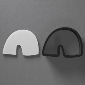 Whimsical Irregular Arch Clay Cutter for Earrings and Jewelry Making Sharp Tapered Edge Tool for Polymer Clay Mini Studs Pendant Set Cookie and Fondant Design for Baking or DIY Craft