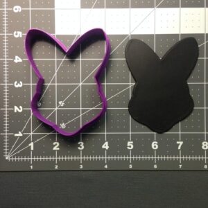 Black Bunny Face Cookie Cutter for Easter Cookies Animal Theme Baking Pancake Sandwich Fondant Mold Tool for Kids Crafts Party Favors Spring Decoration and Classroom Activities