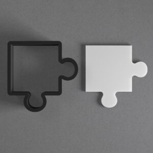Puzzle Corner Piece Polymer Clay Cutter Cookie With Sharp Tapered Edge Earring Jewelry Tool For Mini Studs Pendant Set Crafting Mold Cookie Cutter For Clay Art Accessories