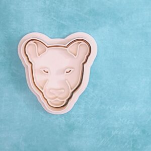 Lioness head cookie cutter set for baking wild animal cookies fondant cake toppers and crafts ideal for safari theme parties zoo events school wildlife lessons and creative home baking