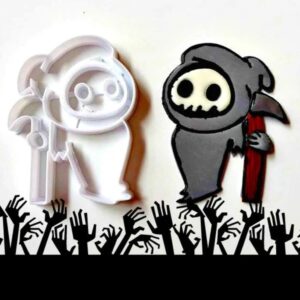 Grim Reaper Cookie Cookie Cutter for Halloween Baking and Spooky Treats, Made in India, Ideal for Horror-Themed Parties and Haunted House Desserts