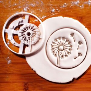 Dandelion Cookie Cutter Taraxacum Flower Biscuit Mold for Nature Lovers Spring Garden Party Baking Botanical Wildflower Theme Cookie Decorating Tool for Outdoor Events Seasonal Snacks