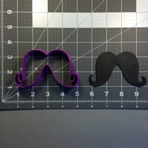 Mustache 100 Cookie Cutter Black Cookie Funny Beard Shaped Baking Mold for Movember Party Decorations Funny Cookie Making Kids Crafts Father�s Day Celebration Grooming Theme Gift Ideas