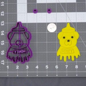 Honey Bear 266 H234 Cookie Cutter Set for Baking Shortbread Biscuits Fondant Clay Crafts Cake Toppers Animal Theme Party Supplies DIY Gift Projects Kids Baking Activities and Creative