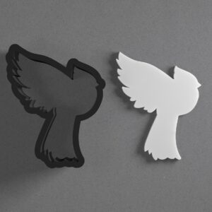 Cardinal Bird Animal Cookie Polymer Clay Cutter with Sharp Tapered Edge for Jewelry Making Mini Studs Pendant Set and Cookie Cutter Versatile Craft Tool for Detailed Bird-Themed Clay