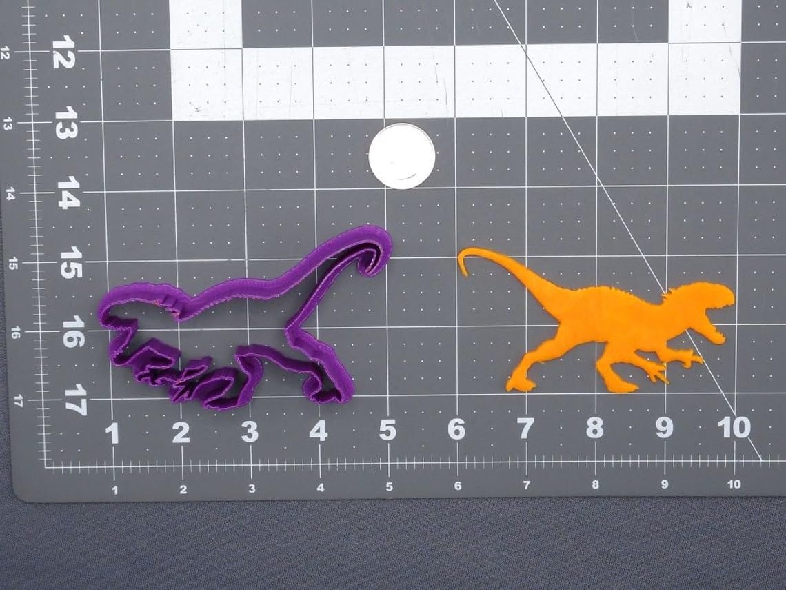 Black Cookie Velociraptor Dinosaur Body 266-G154 Cookie Cutter Silhouette for Prehistoric Theme Birthday Party Baking Supplies Fondant Clay Crafts Kids Dinosaur Lover Activities - Image 2