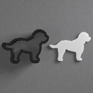 Cockapoo Dog Breed Shaped Polymer Clay Cutter with Sharp Tapered Edge for Precise Cutting, Jewelry and Earring Tool for Mini Studs and Pendant Sets, Versatile Cookie Cutter for Crafting