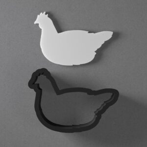 Chicken Shape Animal Polymer Clay Cutter with Sharp Tapered Edge for Jewelry Making Mini Studs Pendant Set and Cookie Cutter Versatile Craft Tool for Detailed Clay and Fondant Designs