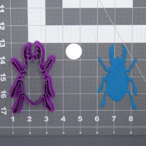 Stag Beetle Cookie Cutter Silhouette Black Cookie India Baking Tool for Making Detailed Insect-Shaped Cookies, Fondant, Chocolate, Cake Decorations, DIY Crafts, and Educational