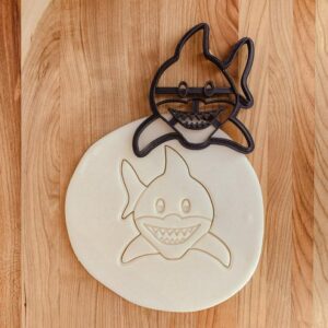 Scary Shark Cookie Cutter India Cookie Fierce Shark Design for Halloween Baking, Cookie Decorating, Fondant, Clay Crafts, Pottery, Ceramics, Polymer Clay, and Themed Party Treats