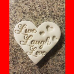 Live Laugh Love Heart Black Cookie Cookie Cutter for Valentines Anniversary Weddings Romantic Baking Tool Perfect for Creating Heartfelt Cookie Designs for Special Occasions