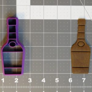 Black Cookie Whiskey Bottle Cookie Cutter for Baking Biscuits Fondant Sandwiches Pancakes Pastry Cake Decorating Tools Bar Theme Party Supplies Kitchen Accessories