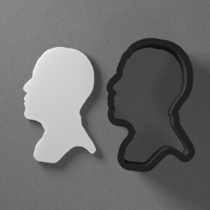 President Barack Obama Cookie Polymer Clay Cutter with Sharp Tapered Edge for Jewelry Making, Mini Stud Earrings, Pendant Sets, Earring Craft Tool, Cookie Cutter for Clay and Dough