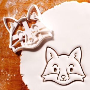 Baby Bear Face Cookie Cutter for RusticForest Themed Baby Showers and Whimsical First Birthday Celebrations Animal Party Baking Favors Cute Bear Cub Treats Decorations (ONLY BABY BEAR FACE)