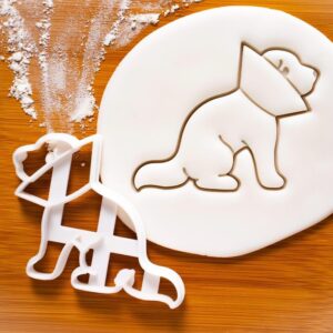 Dog Cone of Shame Cookie Cutter for Pet Lovers Veterinary Clinics Puppy Adoption Drive Animal Rescue Shelter Vet Office Treats Funny Dog Biscuits Puppy Party Baking Supplies (ONLY DOG CONE)
