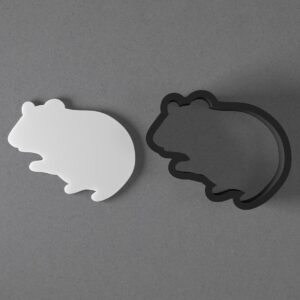 Hamster Cookie Polymer Clay Cutter with Sharp Tapered Edge for Jewelry Making, Mini Stud Earrings, Pendant Sets, Earring Crafting Tool, Cookie Cutter for Clay and Dough Shaping