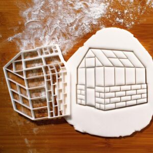 Greenhouse Cookie Cutter for Biscuit Fondant Clay Baking Gardening Theme Horticulture Botany Plant Lover Gift Tool for Nature Enthusiasts Educational Garden Party Favors Craft