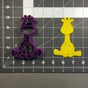 Black Cookie Giraffe Baby Cookie Cutter for Baking Biscuits Pancakes Sandwiches Fondant and Crafting Animal Theme Cookie Decorating Tools for Kitchen Baby Shower Parties Kids Birthday