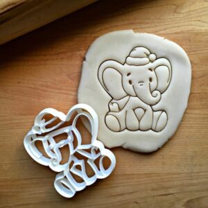 Cookie Christmas Baby Elephant Cookie Cutter Multi Size Choose Standard or Dishwasher Safe for Holiday Baking Baby Elephant Shaped Decoration Tool for Kids Party Snacks Made in India