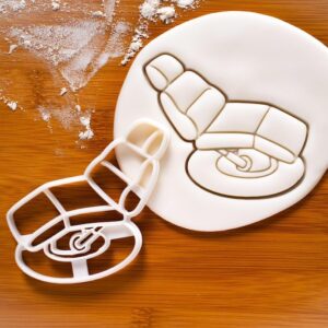 Dentist Chair Cookie Cutter for Dental Exam Theme Baking Dentist Clinic Visit Molar Tooth Biscuit Fondant Clay Cheese Sugarpaste Marzipan Cutter for Dentistry Students (ONLY DENTIST CHAIR)